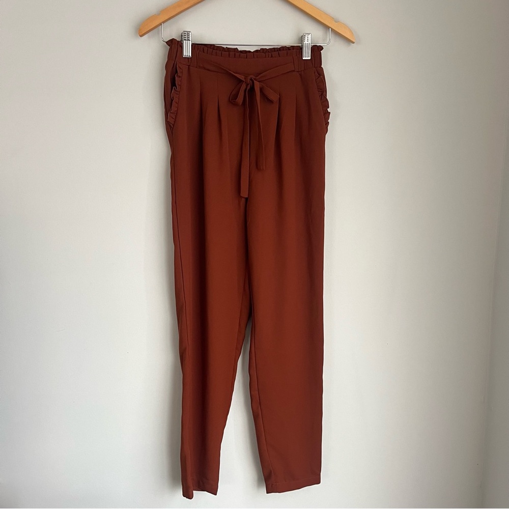 Shein High Waisted Paperbag Style Pants Size XS